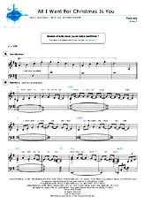 télécharger la partition d'accordéon All I want for Christmas is you (Niveau 2) au format PDF