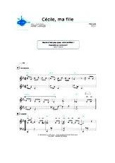 télécharger la partition d'accordéon Cécile, ma fille (Niveau 3) au format PDF