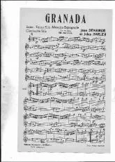 télécharger la partition d'accordéon Granada (orchestration suite) au format PDF