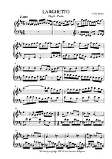 télécharger la partition d'accordéon Larghetto Orgel  - Piano au format PDF