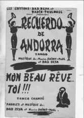 télécharger la partition d'accordéon Recuerdo de Andorra au format PDF
