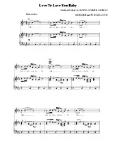 télécharger la partition d'accordéon Love to love you baby au format PDF