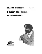 télécharger la partition d'accordéon Clair de lune - Piano solo au format PDF
