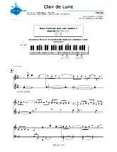 télécharger la partition d'accordéon Clair de lune (Niveau 1) au format PDF