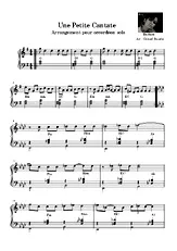 télécharger la partition d'accordéon Une petite cantate au format PDF