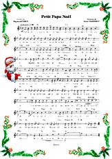 télécharger la partition d'accordéon petit papa noël au format PDF