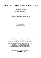 télécharger la partition d'accordéon Le beau Danube Bleu (Johann Strauss 1825-1899) au format PDF