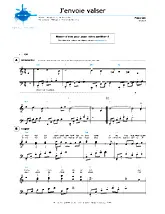 télécharger la partition d'accordéon J'envoie valser (Niveau 3) au format PDF
