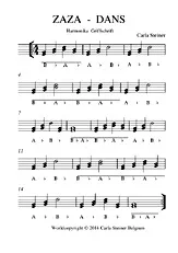 télécharger la partition d'accordéon ZAZA - DANS Griffschrift au format PDF
