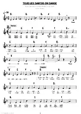 télécharger la partition d'accordéon TOUS LES SAM'DIS ON DANSE (valse musette chantée) au format PDF
