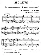 télécharger la partition d'accordéon PAUL MAURIAT - ALOUETTE au format PDF