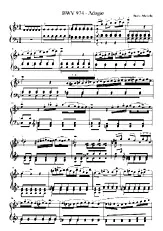 télécharger la partition d'accordéon Adagio Dm BWV 974 au format PDF