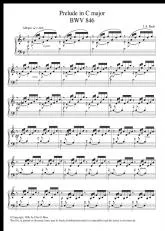 télécharger la partition d'accordéon Prelude in C major BWV 846 au format PDF
