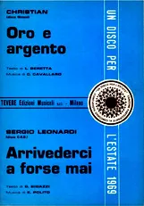 télécharger la partition d'accordéon Oro e Argento au format PDF