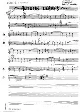 télécharger la partition d'accordéon Autumn Leaves /  Sax quartet Arr. R. Dunker  au format PDF