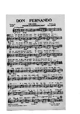 télécharger la partition d'accordéon DON FERNANDO au format PDF