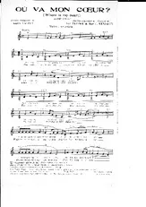 télécharger la partition d'accordéon Où va mon Coeur (where is my heart) au format PDF