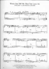 télécharger la partition d'accordéon When you tell me that you love me au format PDF