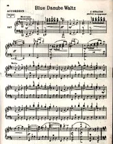 télécharger la partition d'accordéon Blue Danube Waltz au format PDF