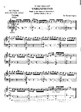 télécharger la partition d'accordéon Variations / Caprice op.1 N°24 au format PDF