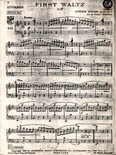 télécharger la partition d'accordéon First Waltz au format PDF