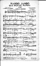 télécharger la partition d'accordéon Mambo Jambo  (Que rico el mambo - autre version) au format PDF