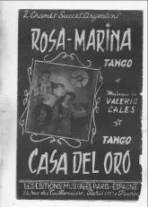 télécharger la partition d'accordéon Rosa Marina + Casa del oro au format PDF