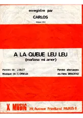 télécharger la partition d'accordéon A LA QUEUE LEU LEU (Mañana mi amor) au format PDF