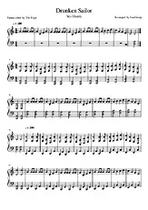 télécharger la partition d'accordéon Drunken Sailor au format PDF