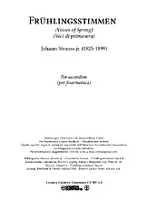télécharger la partition d'accordéon Les Voix du Printemps au format PDF