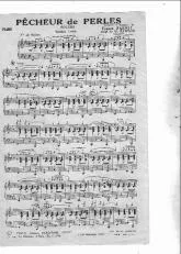 télécharger la partition d'accordéon Pêcheurs de perles (partie piano + orchestration) au format PDF