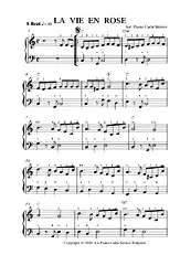 télécharger la partition d'accordéon LA VIE EN ROSE Arr. Piano au format PDF