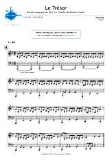 télécharger la partition d'accordéon Le Trésor Bo Film le Comte de Monte Christo au format PDF