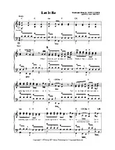 télécharger la partition d'accordéon Let it be au format PDF