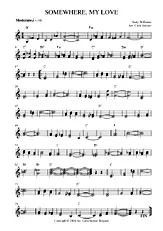télécharger la partition d'accordéon SOMEWHERE, MY  LOVE au format PDF