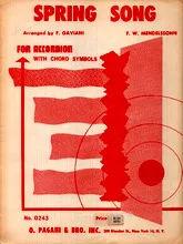 télécharger la partition d'accordéon Spring Song au format PDF