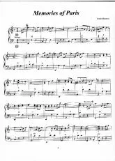 télécharger la partition d'accordéon Memories of Paris au format PDF
