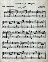 télécharger la partition d'accordéon Waltz in A flat Minor No 15 Op 39 au format PDF
