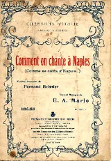 télécharger la partition d'accordéon Comment on chante à Naples (Comme se canta a Napule) au format PDF