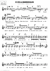 télécharger la partition d'accordéon ET VIVE LE MADISON BLUES au format PDF
