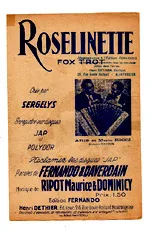 télécharger la partition d'accordéon ROSELINETTE au format PDF