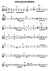 télécharger la partition d'accordéon BACHATA DE SAINT DOMINGUE au format PDF