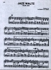 télécharger la partition d'accordéon Jazz waltz au format PDF