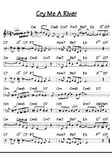 télécharger la partition d'accordéon Cry me a river au format PDF