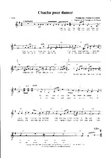 télécharger la partition d'accordéon Chacha pour danser au format PDF