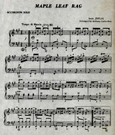 télécharger la partition d'accordéon Maple Leaf Rag au format PDF