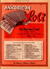télécharger la partition d'accordéon Ein Kleines Lied   (Ta petite chanson) au format PDF