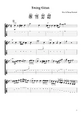télécharger la partition d'accordéon Django Reinhardt - Swing gitan au format PDF