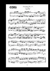 télécharger la partition d'accordéon Invention No 13 / In A - Minor BWV 784 (Bayan) au format PDF
