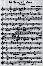 télécharger la partition d'accordéon Osterdalsminnen - schottis au format PDF